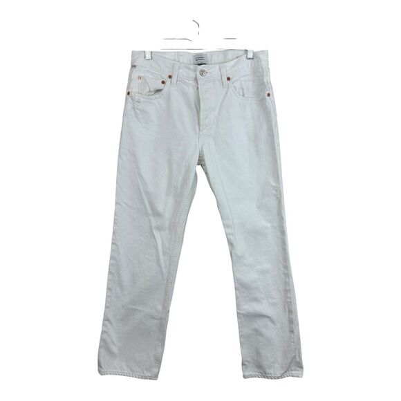 Citizens of Humanity Neve Jeans Size 26 White Denim Premium Vintage Distressed - Picture 1 of 9